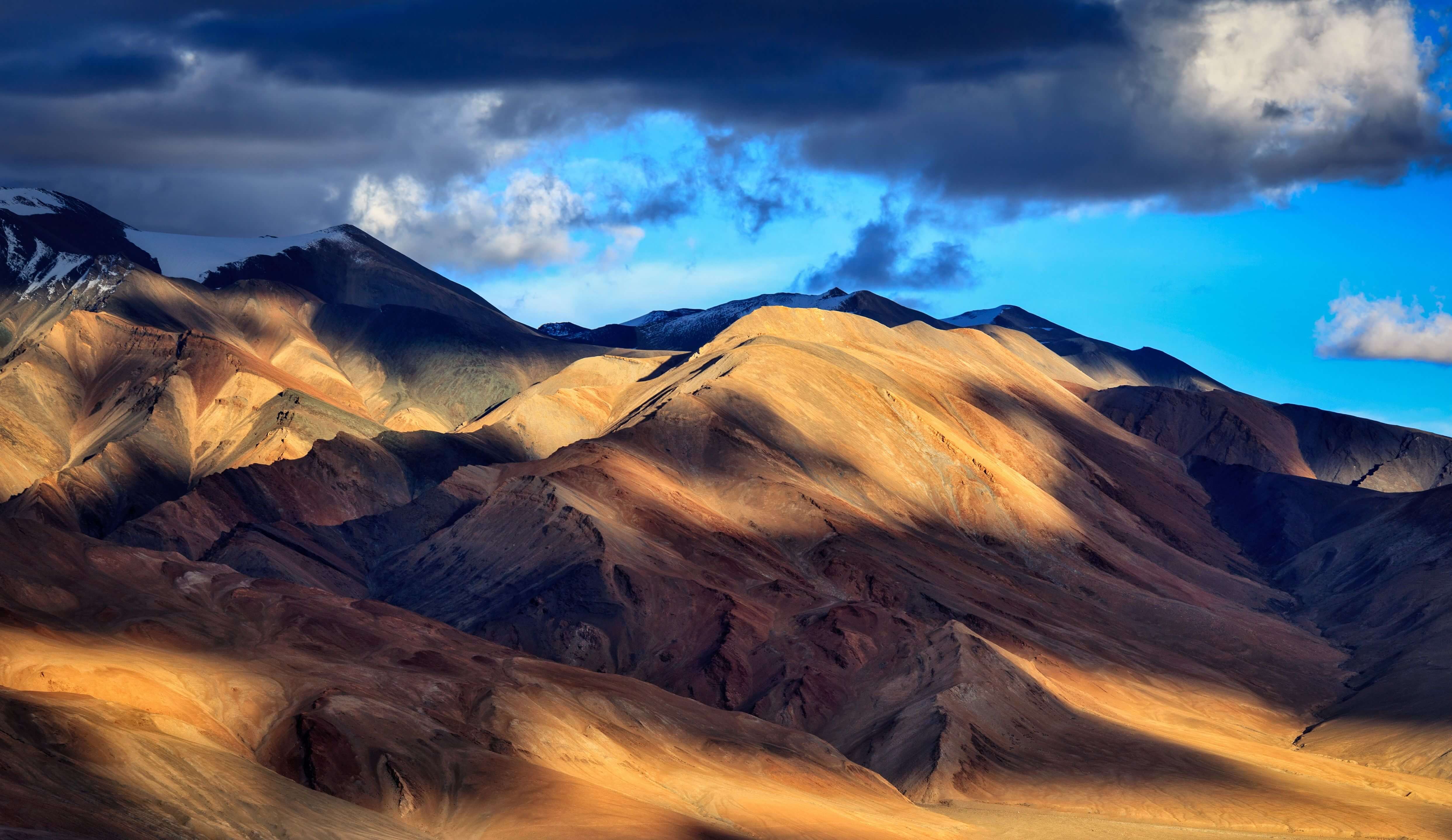 Jeu de lumières sur le lac Tso Moriri, Ladakh