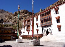 Cour intérieure du monastère d'Hémis