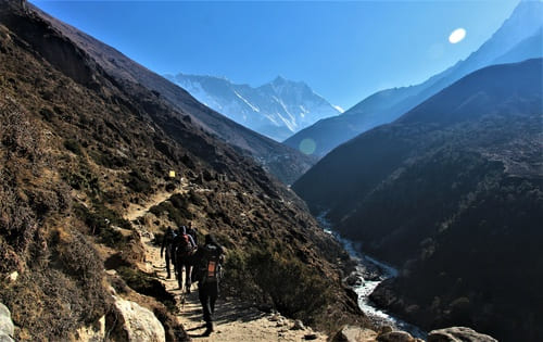Chemin vers Pangboche